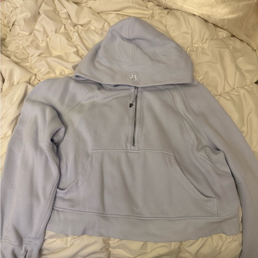 lululemon M/L Light Lavender Half-Zip Hoodie